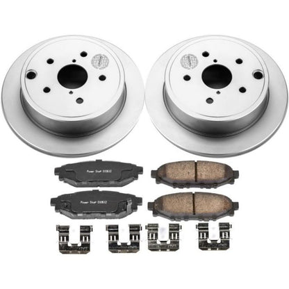 Power Stop 15 - 19 WRX Rear Z17 Evolution Geomet Coated Brake Kit | CRK6977 - JDMuscleBrake KitspsbCRK6977