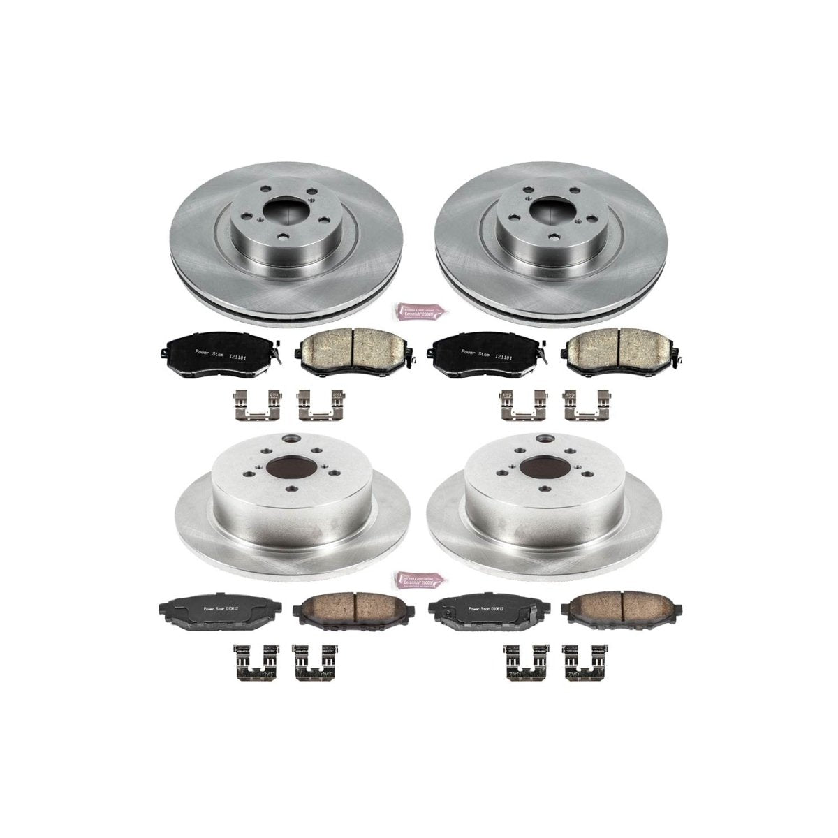 Power Stop [16 - 17 Crosstrek] Front & Rear Autospecialty Brake Kit | KOE6762 - JDMuscleBrake KitspsbKOE6762