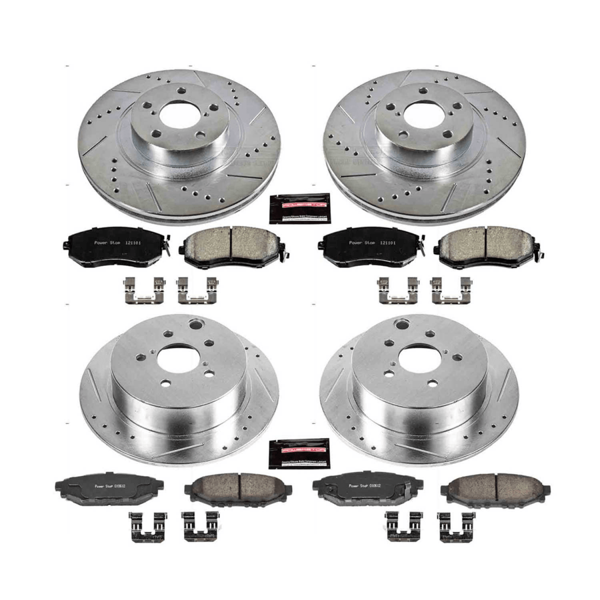 Power Stop 16 - 17 Subaru Crosstrek Front & Rear Z23 Evolution Sport Brake Kit | K6762 - JDMuscleBrake KitspsbK6762