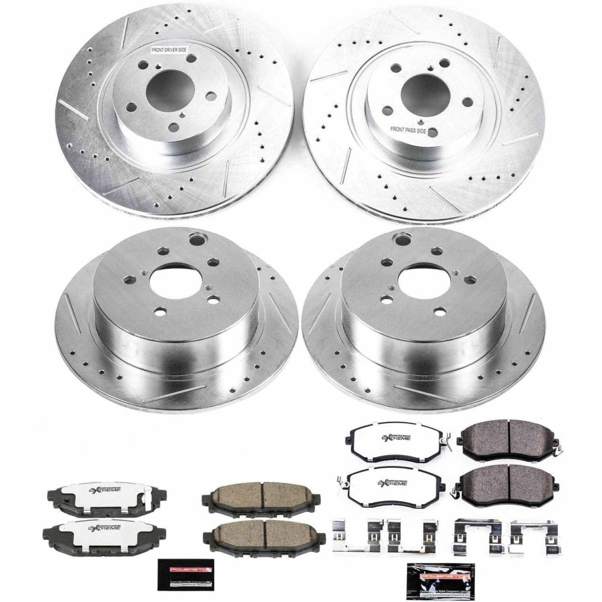 Power Stop 16 - 17 Subaru Crosstrek Front & Rear Z26 Street Warrior Brake Kit | K6762 - 26 - JDMuscleBrake KitspsbK6762-26