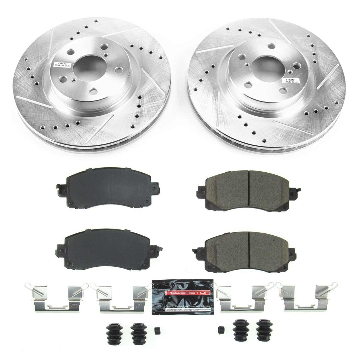 Power Stop 17 - 19 Subaru Impreza Front Z23 Evolution Sport Brake Kit | K7891 - JDMuscleBrake KitspsbK7891