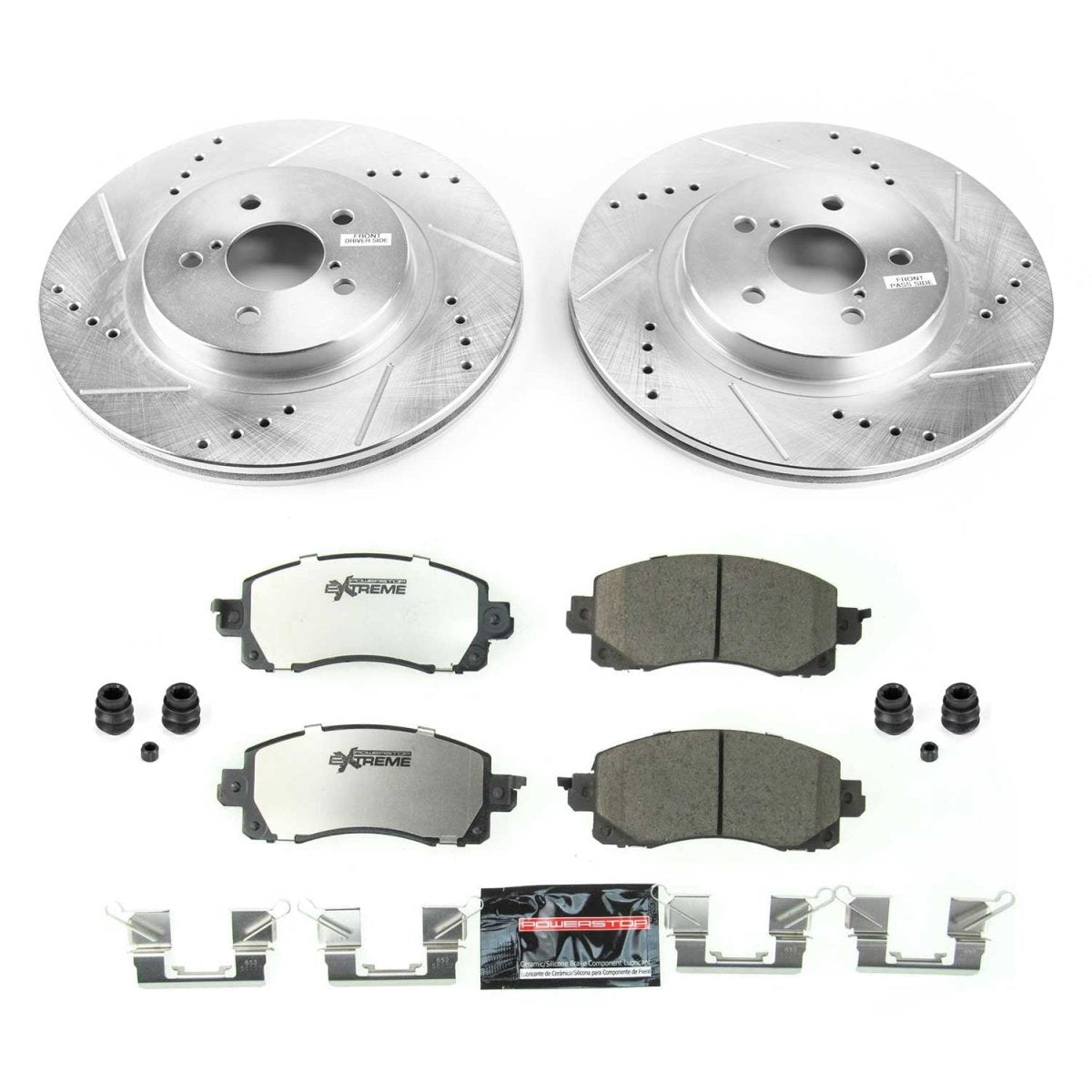 Power Stop 18 - 19 Subaru Crosstrek Front Z26 Street Warrior Brake Kit | K7892 - 26 - JDMuscleBrake KitspsbK7892-26