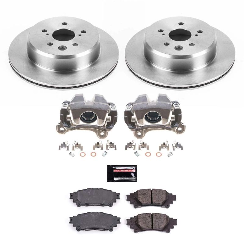 Power Stop 19 - 13 Lexus GS350 Rear Autospecialty Brake Kit with Calipers Lexus GS200t 2016 - 2017 / GS300 2018 - 2019 / GS350 2013 - 2019 / GS450h 2013 - 2018 / IS200t 2016 - 2017 / IS300 2016 - 2019 / IS350 2014 - 2019 / RC200t 2016 - 2017 | KCOE6514 - JDMuscleBrake KitspsbKCOE6514