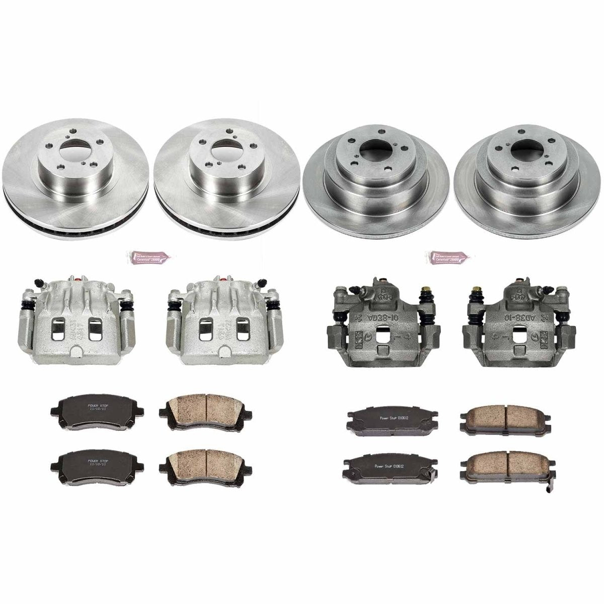Power Stop 1998 Subaru Impreza Front & Rear Autospecialty Brake Kit w/Calipers | KCOE1121 - JDMuscleBrake KitspsbKCOE1121