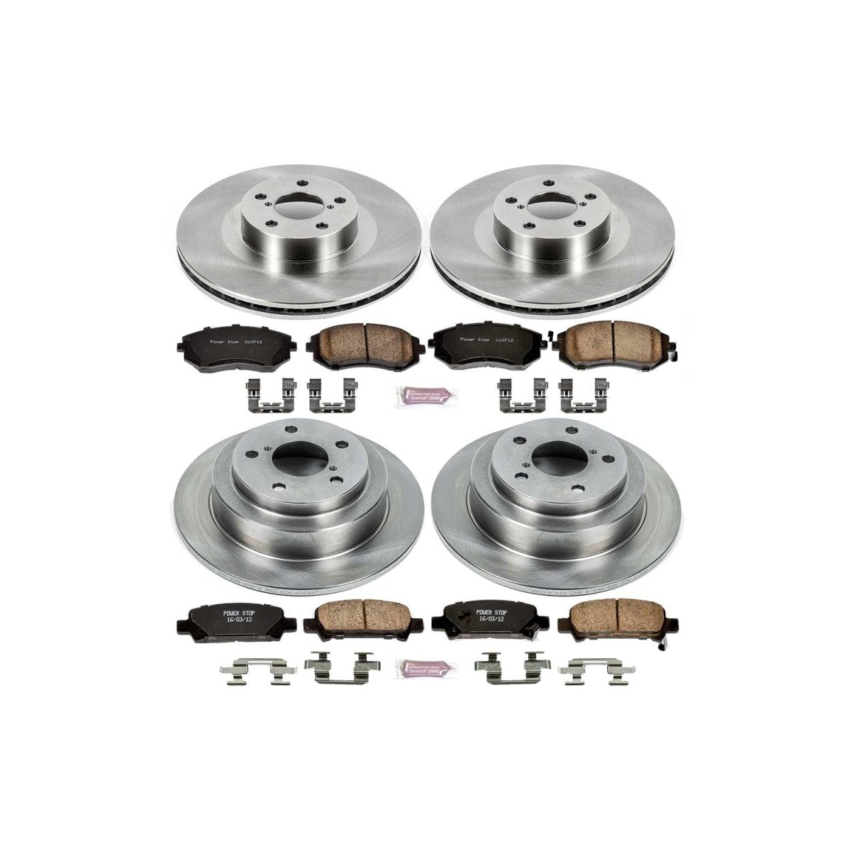Power Stop 2003 Subaru Forester Front & Rear Autospecialty Brake Kit | KOE2377 - JDMuscleBrake KitspsbKOE2377