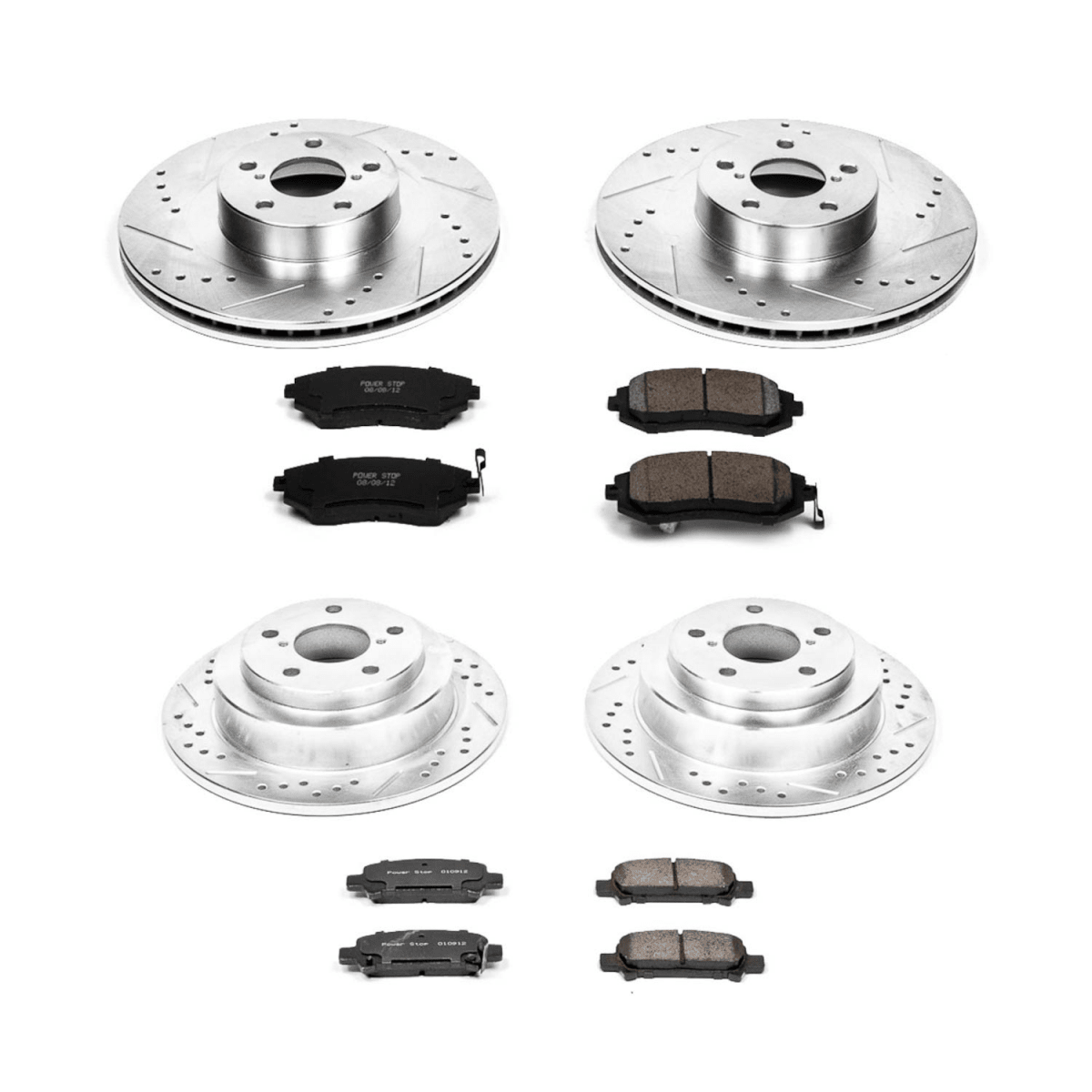 Power Stop 2003 Subaru Forester Front & Rear Z23 Evolution Sport Brake Kit | K2377 - JDMuscleBrake KitspsbK2377