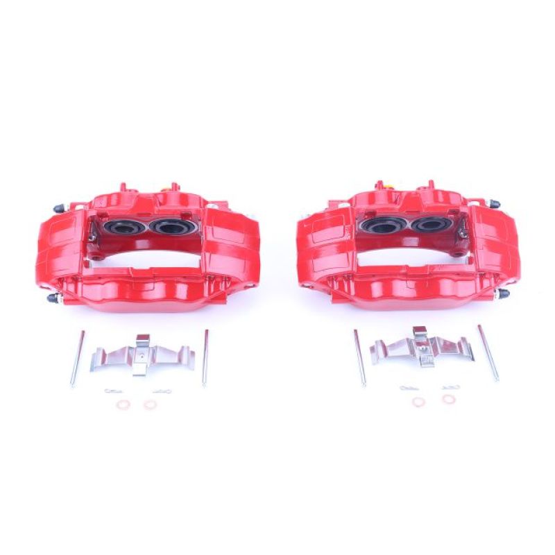 Power Stop 2004 - 17 STI Front Red Calipers w/o Brackets - Pair | S3698 - JDMuscleBrake KitspsbS3698