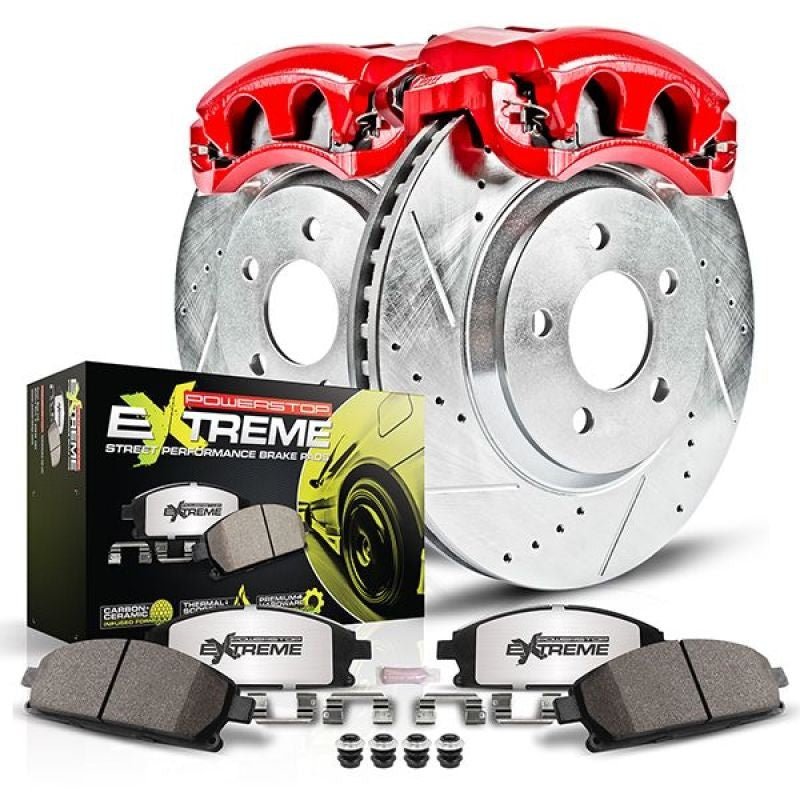 Power Stop 2004 Subaru Impreza Front Z26 Street Kit w/Calipers | KC4549 - 26 - JDMuscleBrake KitspsbKC4549-26
