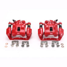 Power Stop 2005 Subaru Legacy Rear Red Calipers w/Brackets - Pair | S3216 - JDMuscleBrake Caliper Adapter BracketspsbS3216