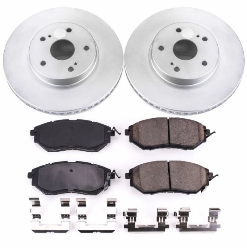 Power Stop 2015 Subaru Legacy Front Z17 Evolution Geomet Coated Brake Kit | CRK8404 - JDMuscleBrake KitspsbCRK8404