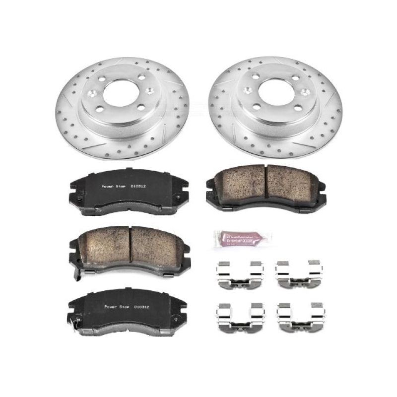 Power Stop 93 - 96 Subaru Impreza Front Z23 Evolution Sport Brake Kit | K443 - JDMuscleBrake KitspsbK443