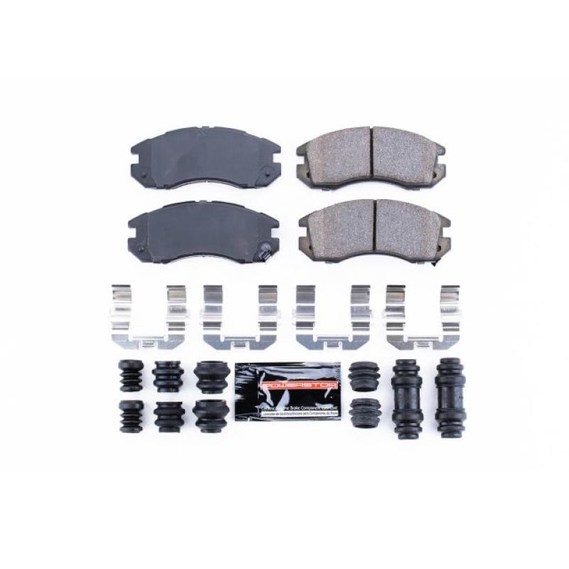 Power Stop 93 - 96 Subaru Impreza Front Z23 Evolution Sport Brake Pads w/Hardware | Z23 - 470 - JDMuscleBrake PadspsbZ23-470