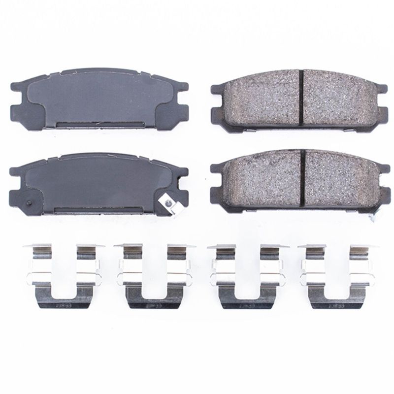 Power Stop 93 - 96 Subaru Impreza Rear Z17 Evolution Ceramic Brake Pads w/Hardware | 17 - 471 - JDMuscleBrake Padspsb17-471