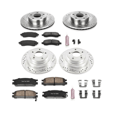 Power Stop 97 - 99 Subaru Legacy Front & Rear Z23 Evolution Sport Brake Kit | K446 - JDMuscleBrake KitspsbK446
