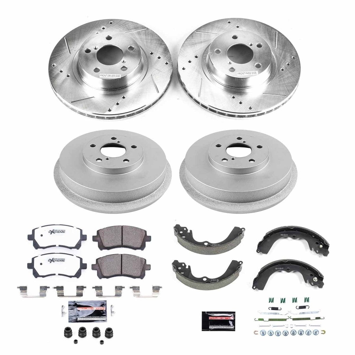 Power Stop 98 - 02 Subaru Forester Front & Rear Z26 Street Brake Kit | K15468DK - 26 - JDMuscleBrake KitspsbK15468DK-26
