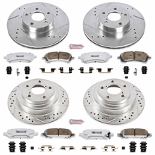 Power Stop 98 - 02 Subaru Forester Front & Rear Z26 Street Warrior Brake Kit | K1122 - 26 - JDMuscleBrake KitspsbK1122-26