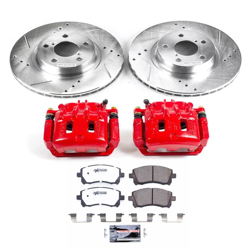 Power Stop 98 - 02 Subaru Forester Z26 Street Kit w/ Calipers - Front | KC1120 - 26 - JDMuscleBrake KitspsbKC1120-26
