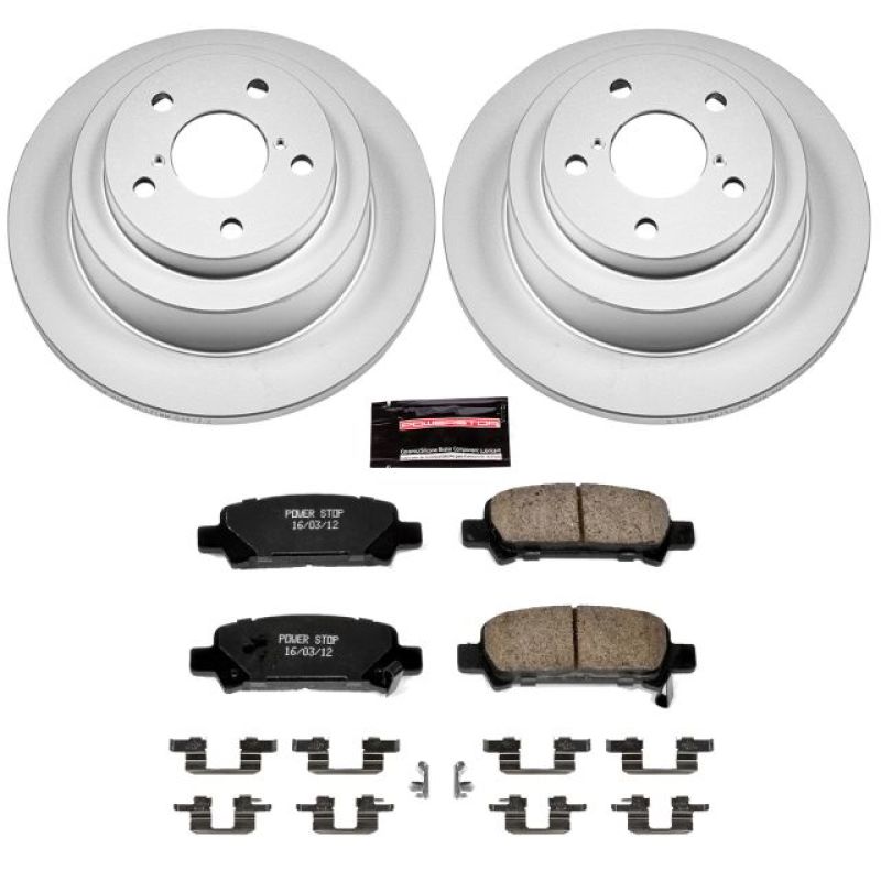 Power Stop 98 - 03 Subaru Forester Rear Z17 Evolution Geomet Coated Brake Kit | CRK449 - JDMuscleBrake KitspsbCRK449
