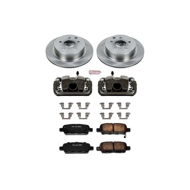 Power Stop Autospecialty Brake Kit With Calipers Rear Nissan/Infiniti 350Z 2003 - 2005 / G35 2003 - 2005 | KCOE103 - JDMuscleBrake KitspsbKCOE103