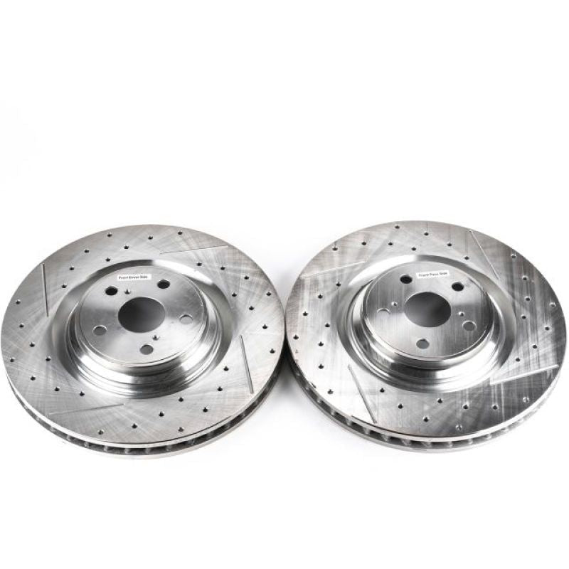 Power Stop Evolution Drilled & Slotted Rotors Pair Lexus LS460 2010 - 2017 | JBR1377XPR - JDMuscleBrake RotorspsbJBR1377XPR