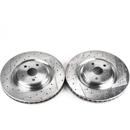 Power Stop Evolution Drilled & Slotted Rotors Pair Lexus LS460 2010 - 2017 | JBR1377XPR - JDMuscleBrake RotorspsbJBR1377XPR