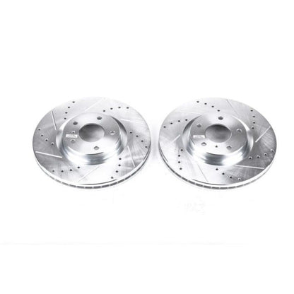 Power Stop EX35 Front Evolution Drilled & Slotted Rotors Pair Infiniti EX35 2008 - 2012 / G35 2005 - 2008 / G37 2009 - 2013 / M35 2006 - 2010 /M45 2006 - 2010 / Nissan 350Z 2006 - 2009 / 370Z 2009 - 2019 / Maxima 2007 - 21 / Murano 2006 - 2007 | JBR1112XPR - JDMuscleBrake RotorspsbJBR1112XPR