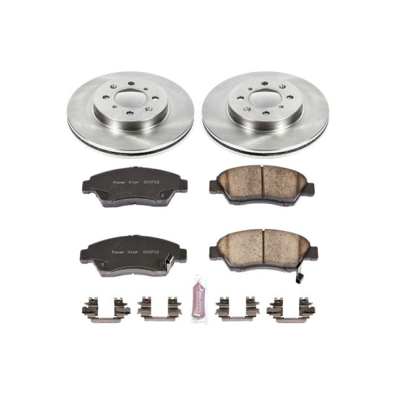 Power Stop Front Autospecialty Brake Kit Honda Civic 1993 - 1995 / Civic Del Sol 1993 - 1997 / Fit 2007 - 2008 | KOE694 - JDMuscleBrake KitspsbKOE694