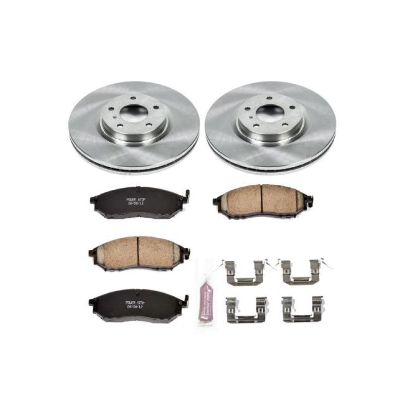 Power Stop Front Autospecialty Brake Kit Infiniti EX35 2008 - 2012 / M35 2006 - 2010 / M45 2006 - 2010 / G35 2007 - 2008 / G25 2011 - 2012 / G37 2009 - 2013 / M37 2011 - 2012 / M37X 2011 - 2012 / Nissan 350Z 2006 - 2009 / 370Z 2010 - 2019 | KOE112 - JDMuscleBrake KitspsbKOE112