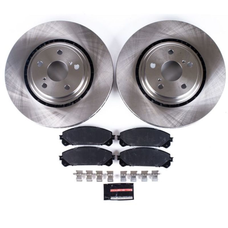 Power Stop Front Autospecialty Brake Kit Lexus NX200t 15 - 2017 / NX300 2018 - 21 / NX300h 15 - 21 / RX350 2010 - 2015 / RX450h 2010 - 2015 / Toyota Highlander 2008 - 2019 / Sienna 2011 - 2020 | KOE4713 - JDMuscleBrake KitspsbKOE4713
