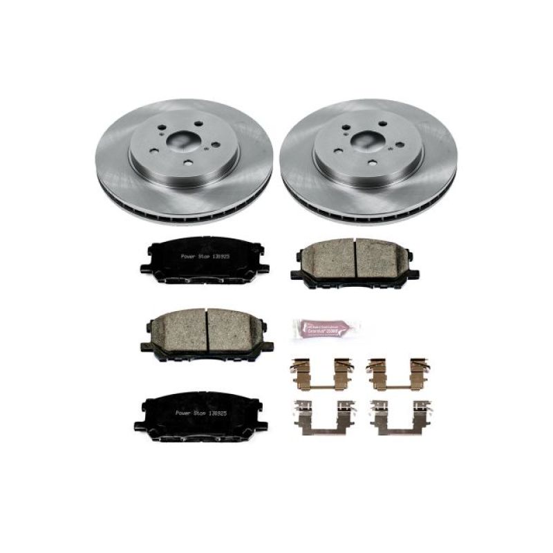 Power Stop Front Autospecialty Brake Kit Lexus RX330 2004 - 2006 / RX350 2007 - 2009 / RX400h 2006 - 2008 / Toyota Highlander Hybrid 2006 - 2007 | KOE196 - JDMuscleBrake KitspsbKOE196