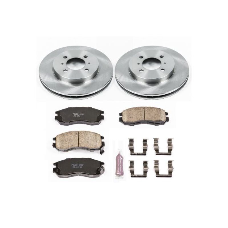 Power Stop Front Autospecialty Brake Kit Mitsubishi Mirage 1998 - 2002 | KOE1214 - JDMuscleBrake KitspsbKOE1214