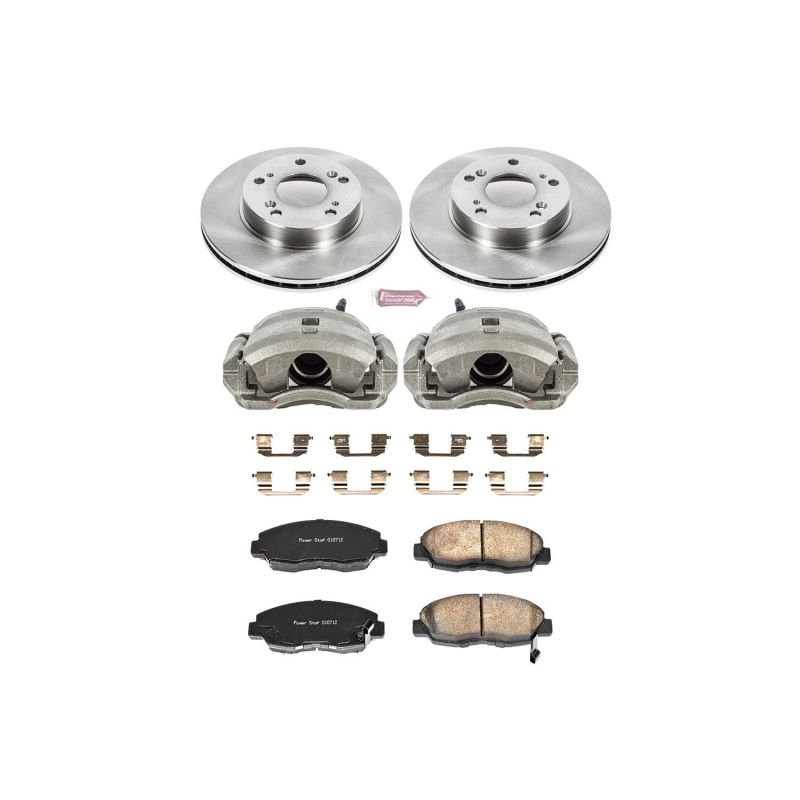 Power Stop Front Autospecialty Brake Kit w/ Calipers Honda Civic 2006 - 2011 | KCOE2384A - JDMuscleBrake KitspsbKCOE2384A