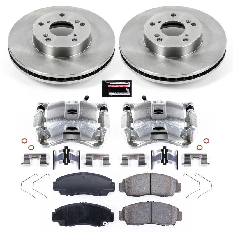 Power Stop Front Autospecialty Brake Kit w/ Calipers Honda Civic 2006 - 2011 | KCOE2558A - JDMuscleBrake KitspsbKCOE2558A