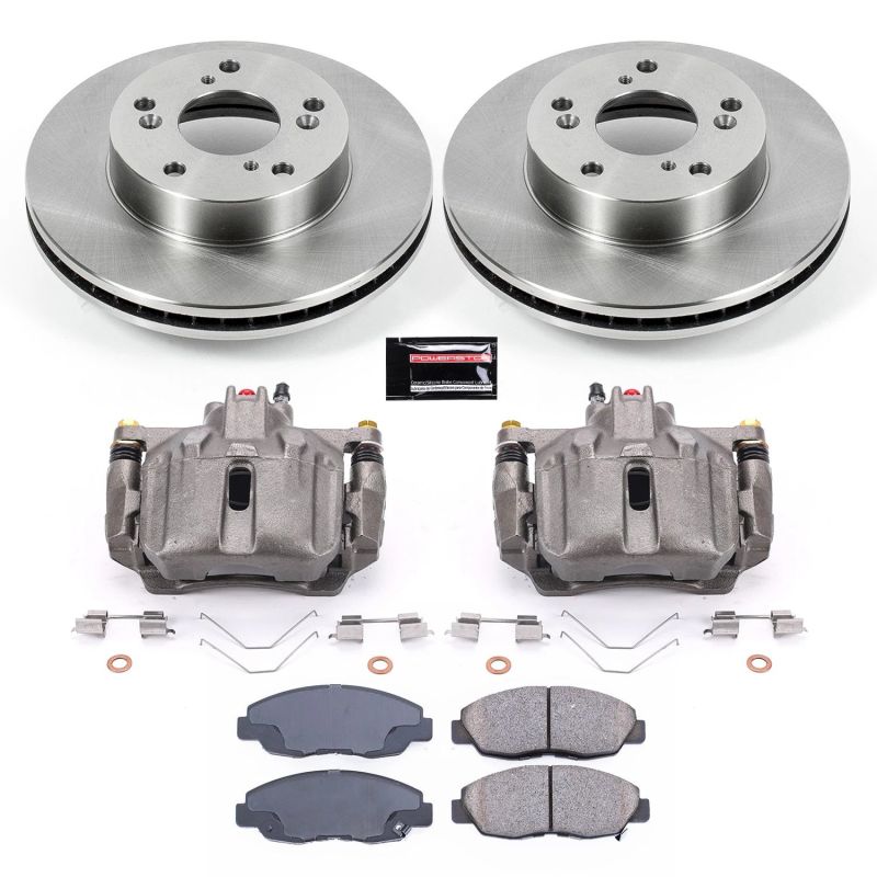 Power Stop Front Autospecialty Brake Kit w/ Calipers Honda Civic 2012 - 2015 | KCOE6319 - JDMuscleBrake KitspsbKCOE6319