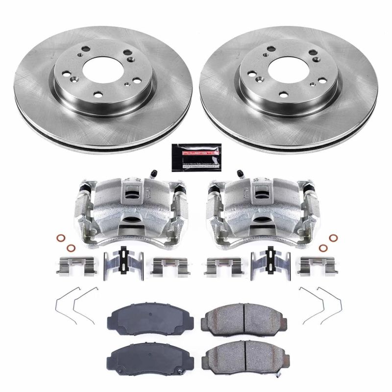 Power Stop Front Autospecialty Brake Kit w/ Calipers Honda Civic 2012 - 2015 | KCOE6766 - JDMuscleBrake KitspsbKCOE6766