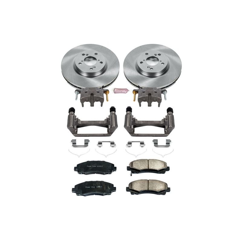 Power Stop Front Autospecialty Brake Kit w/ Calipers Honda Ridgeline 2012 - 2014 | KCOE5939 - JDMuscleBrake KitspsbKCOE5939