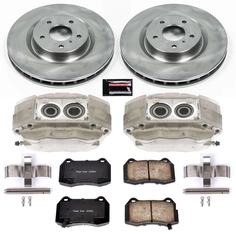 Power Stop Front Autospecialty Brake Kit w/ Calipers Infiniti G35 2003 - 2004 / Nissan 350Z 2003 - 2008 | KCOE104 - JDMuscleBrake KitspsbKCOE104