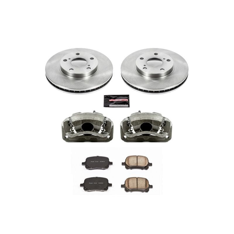 Power Stop Front Autospecialty Brake Kit w/ Calipers Lexus ES300 1997 - 2001 / Toyota Avalon 1998 - 2004 / Camry 1997 - 2001 / Solara 1999 - 2003 | KCOE1058 - JDMuscleBrake KitspsbKCOE1058