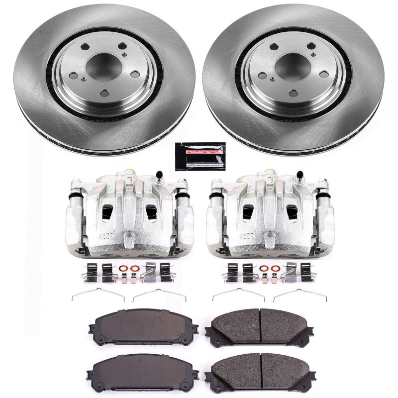 Power Stop Front Autospecialty Brake Kit w/ Calipers Lexus NX200t 15 - 2017 / NX300 2018 - 21 / NX300h 15 - 21 / RX350 2010 - 2015 / Toyota Highlander 2008 - 2013 | KCOE4713 - JDMuscleBrake KitspsbKCOE4713