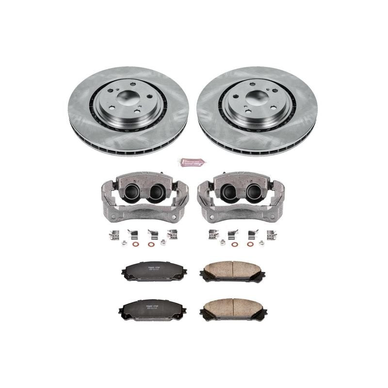Power Stop Front Autospecialty Brake Kit w/ Calipers Lexus RX350 2010 - 2015 / Toyota Highlander 2010 - 2019 / Sienna 2011 - 2020 | KCOE4713A - JDMuscleBrake KitspsbKCOE4713A