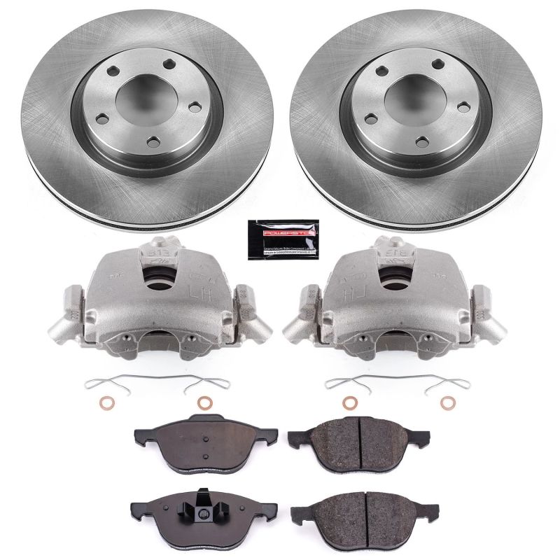 Power Stop Front Autospecialty Brake Kit w/ Calipers Mazda Mazdaspeed 3 2004 | KCOE125B - JDMuscleBrake KitspsbKCOE125B