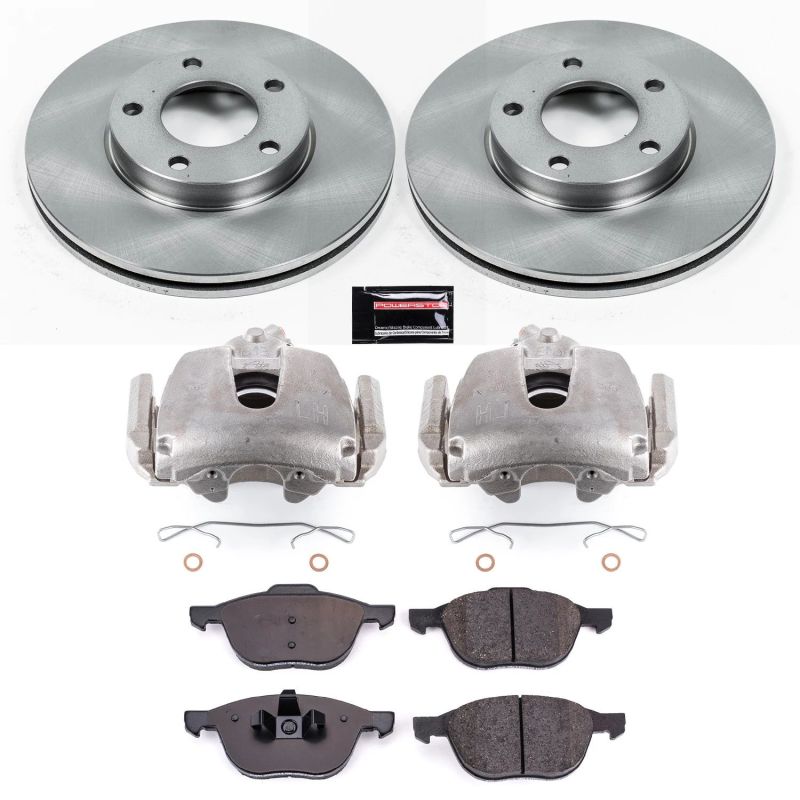 Power Stop Front Autospecialty Brake Kit w/ Calipers Mazda Mazdaspeed 3 2008 - 2013 | KCOE120A - JDMuscleBrake KitspsbKCOE120A