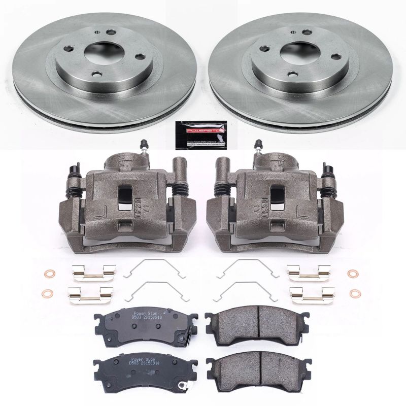 Power Stop Front Autospecialty Brake Kit w/ Calipers Mazda Protege 1999 - 2000 | KCOE5031 - JDMuscleBrake KitspsbKCOE5031