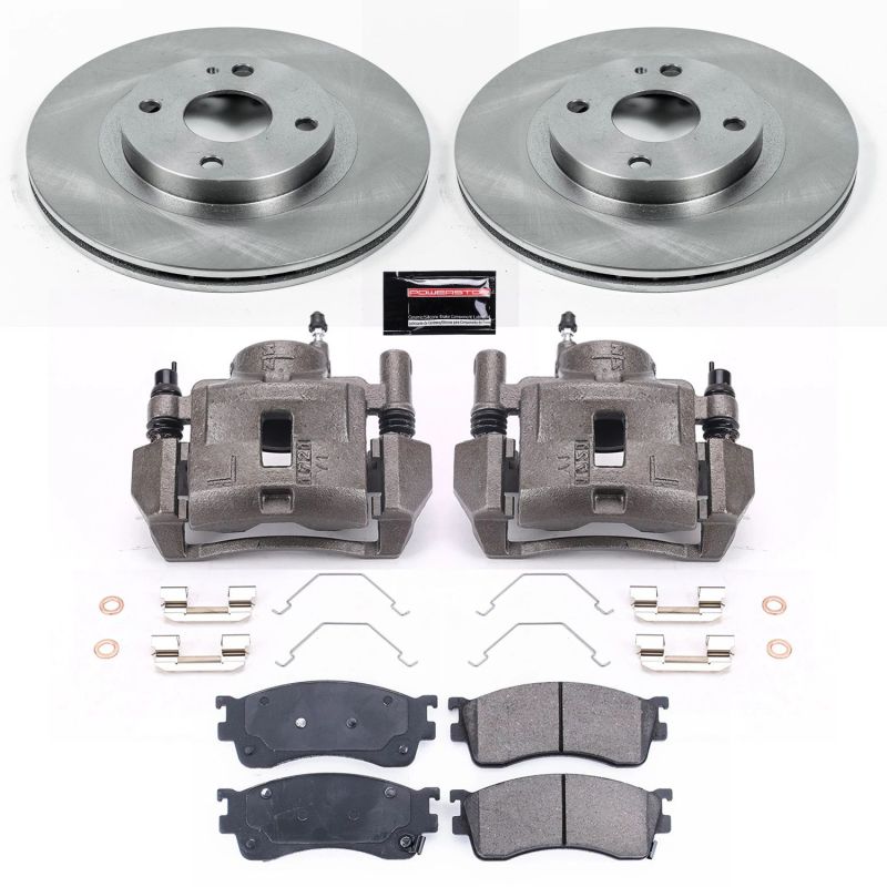 Power Stop Front Autospecialty Brake Kit w/ Calipers Mazda Protege 2001 - 2003 | KCOE6786 - JDMuscleBrake KitspsbKCOE6786