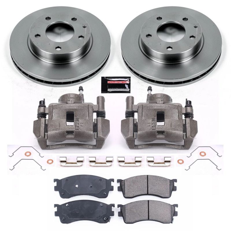 Power Stop Front Autospecialty Brake Kit w/ Calipers Mazda Protege 2001 - 2003 | KCOE788 - JDMuscleBrake KitspsbKCOE788