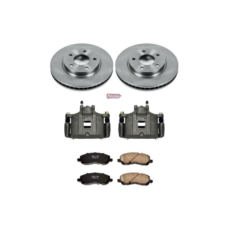 Power Stop Front Autospecialty Brake Kit w/ Calipers Mitsubishi Lancer 2008 - 2017 | KCOE2992A - JDMuscleBrake KitspsbKCOE2992A