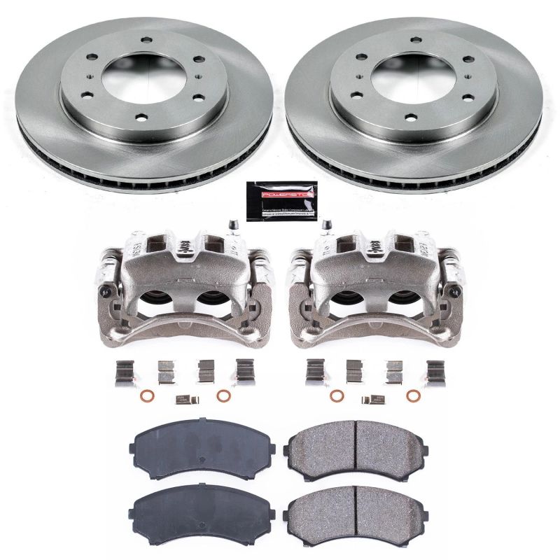 Power Stop Front Autospecialty Brake Kit w/ Calipers Mitsubishi Montero 2001 - 2006 | KCOE148 - JDMuscleBrake KitspsbKCOE148