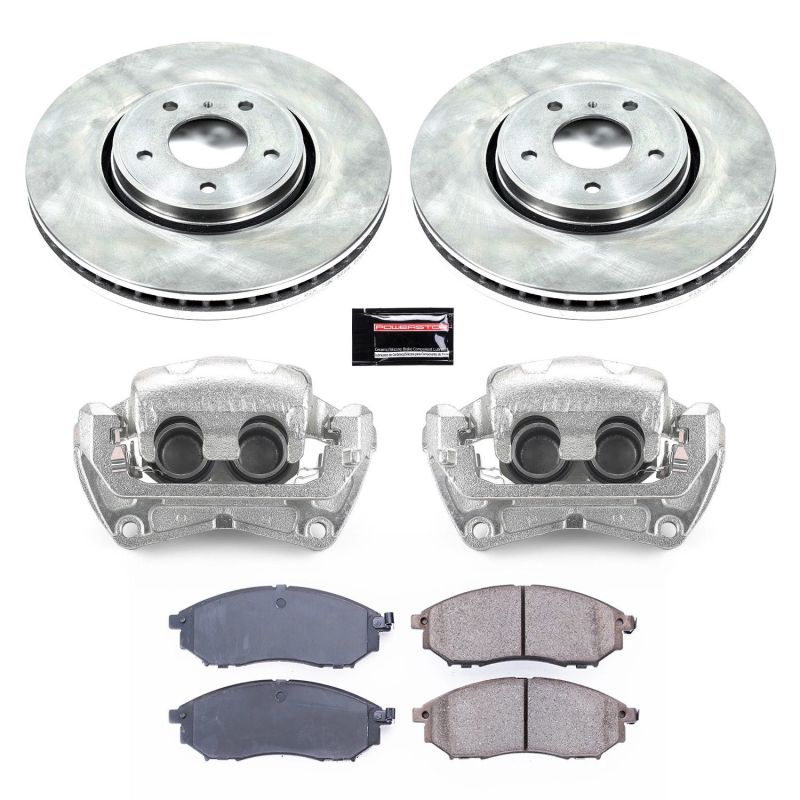 Power Stop Front Autospecialty Kit w/ Calipers Infiniti FX35 2005 - 2012 / FX45 2005 - 2008 / FX37 2013 / QX70 2014 | KCOE5264 - JDMuscleBrake Caliper Adapter BracketspsbKCOE5264