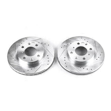 Power Stop Front Evolution Drilled & Slotted Rotors Pair Honda Civic 1990 - 2000 / CRX 1990 - 1991 | JBR525XPR - JDMuscleBrake RotorspsbJBR525XPR