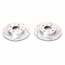 Power Stop Front Evolution Drilled & Slotted Rotors Pair Honda CRX 1988 - 1991 / Insight 2000 - 2006 | JBR155XPR - JDMuscleBrake RotorspsbJBR155XPR